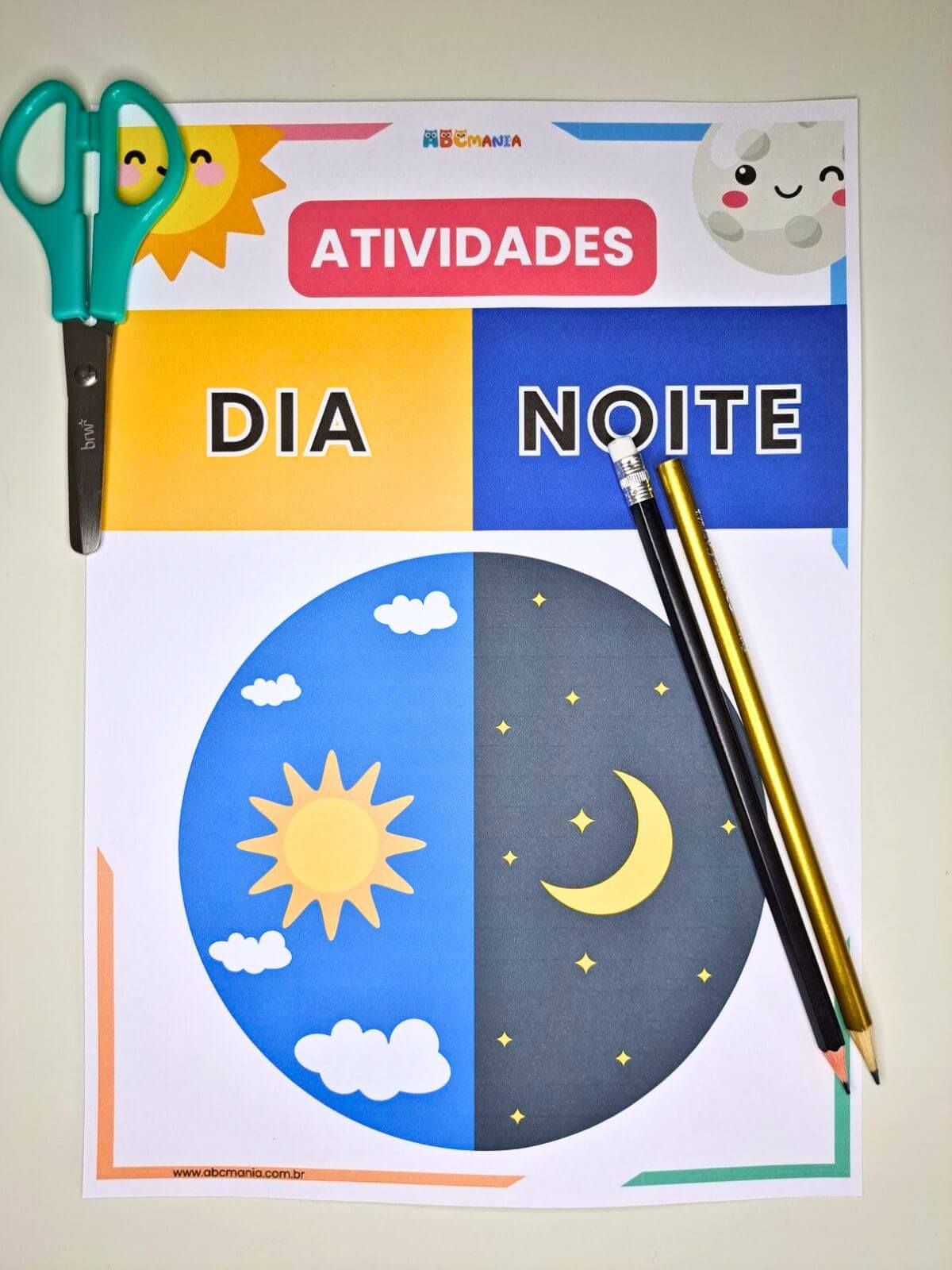 Atividades Dia e Noite para Educação Infantil Atividades Dia e Noite em PDF