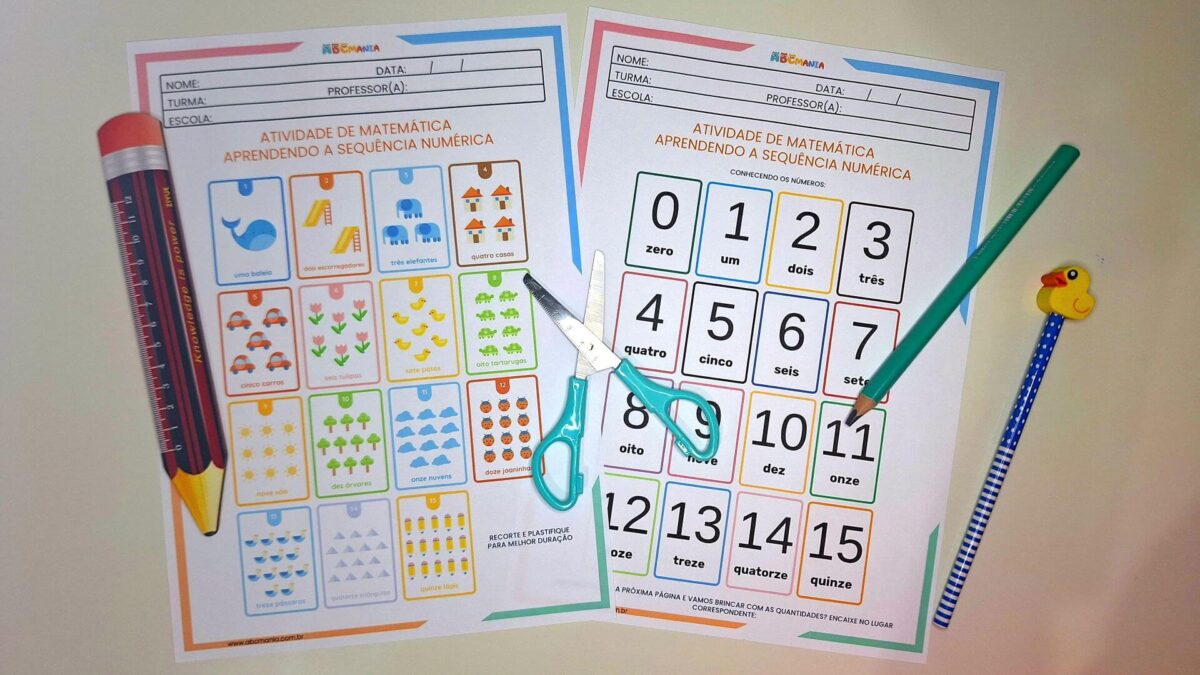 Atividades de Matemática Para Educação Infantil para Imprimir Atividades de Matemática Para Educação Infantil - Atividade de Sequência Numérica