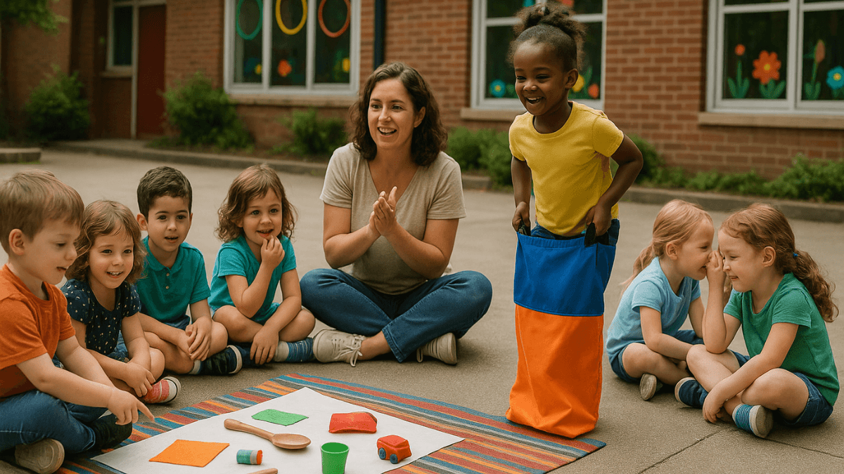 Brincadeiras Lúdicas para Educação Infantil Divididas por Faixa Etária Brincadeiras Lúdicas Para Crianças de 4 Anos - Atividades lúdicas para a pré-escola na educação infantil - corrida do saco