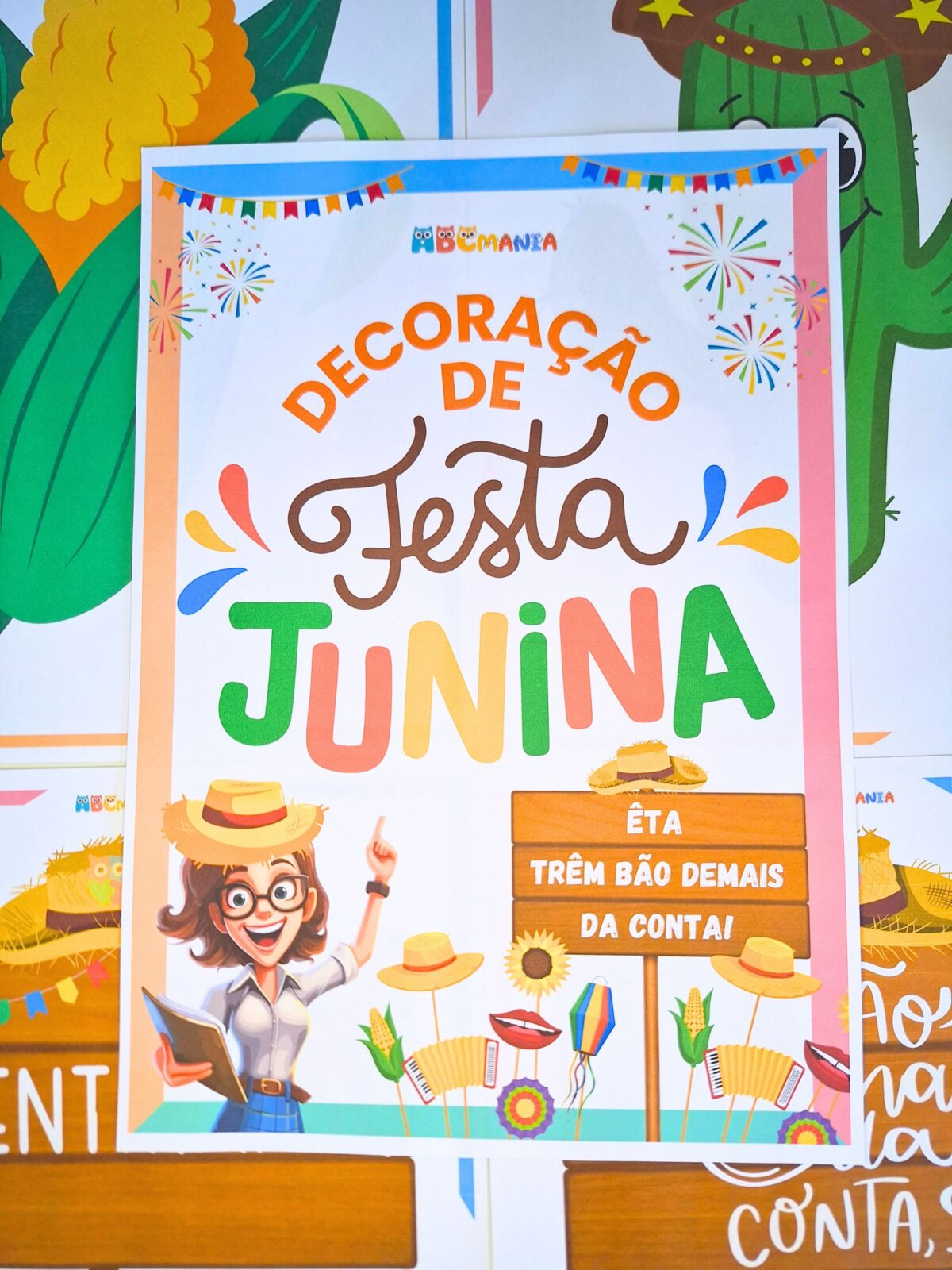 Decoração de Festa Junina para Imprimir em PDF Grátis Decoração de Festa Junina para Imprimir