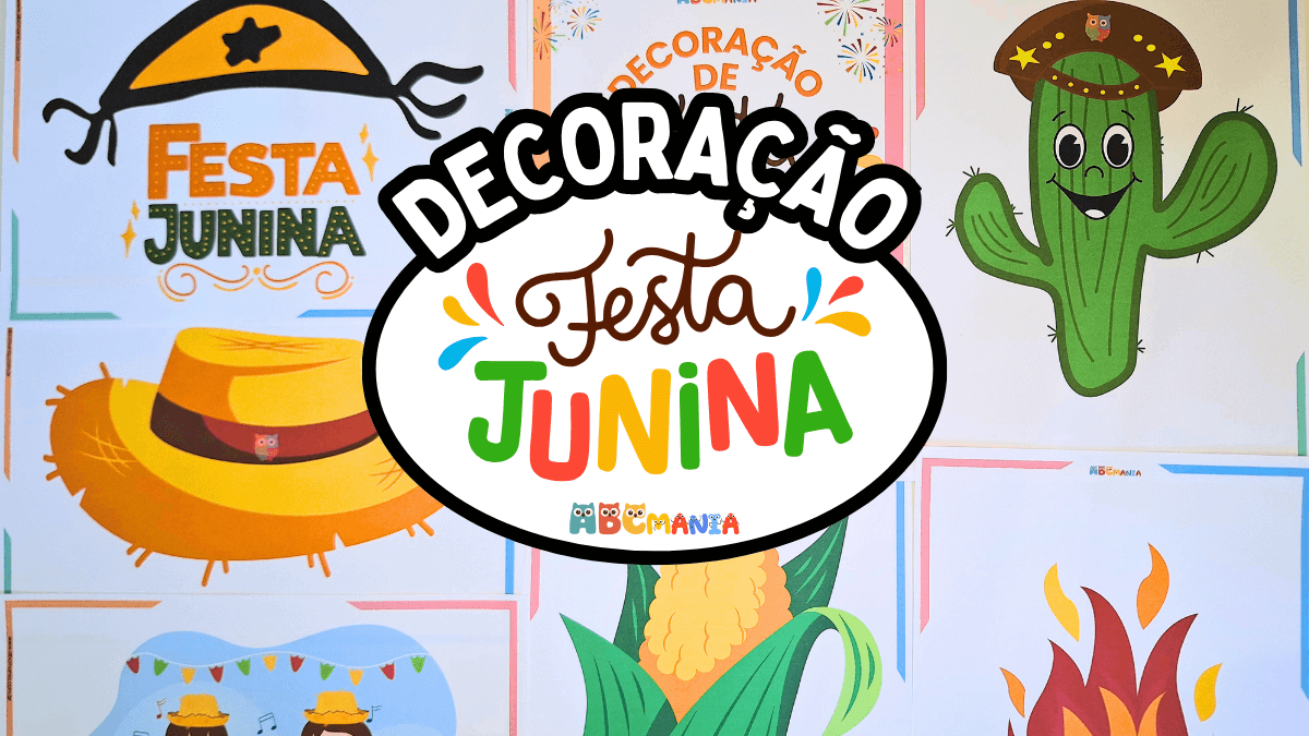 Decoração de Festa Junina para imprimir em PDF gratuito