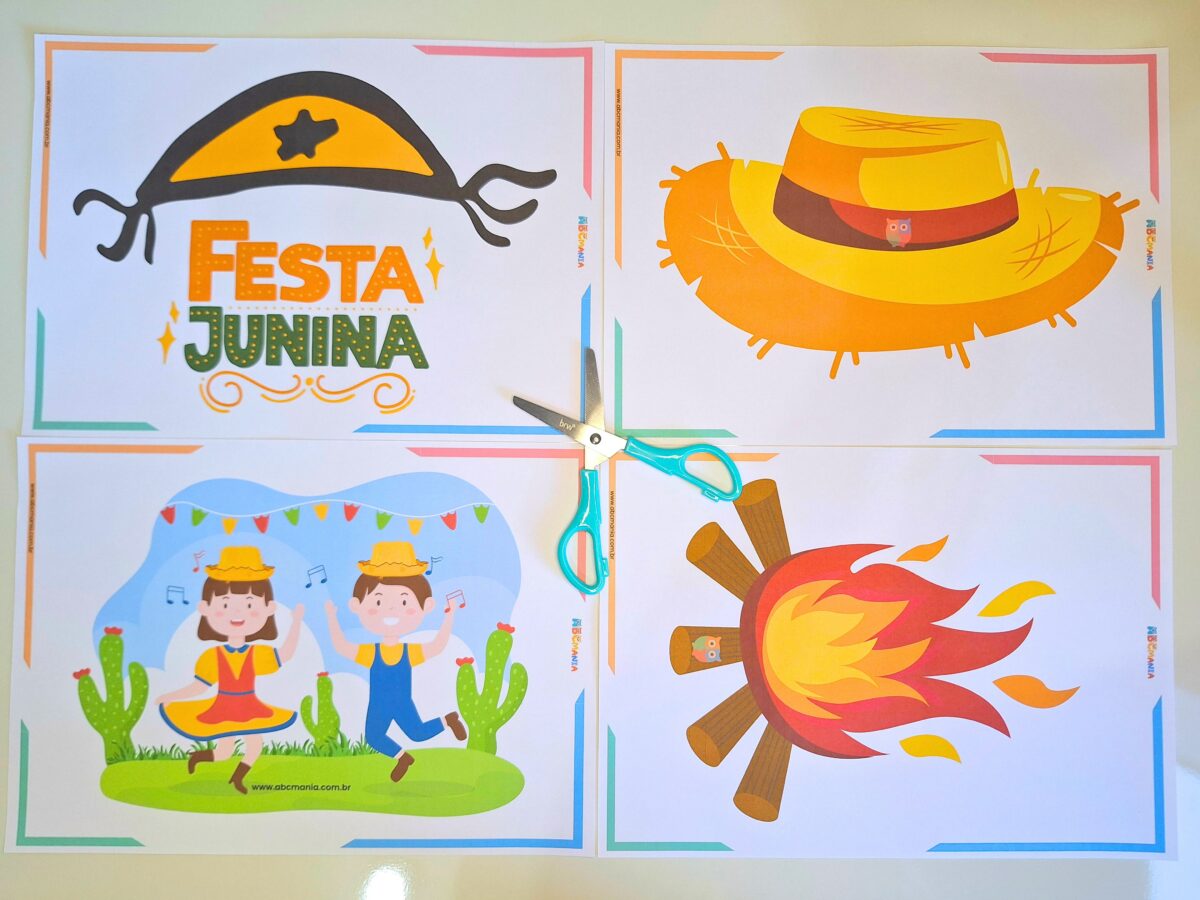 Decoração de Festa Junina para Imprimir em PDF Grátis Enfeites para Festa Junina