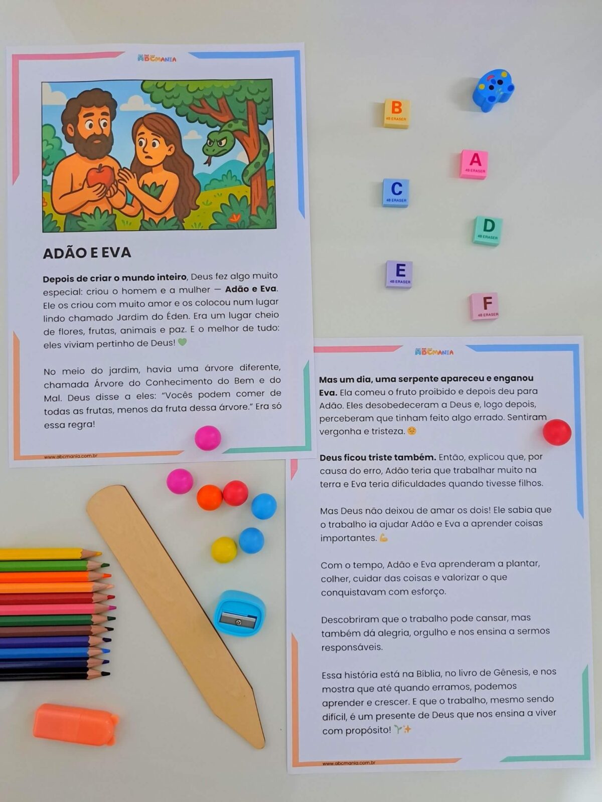 Historinhas Bíblicas Infantis para Ler e Ensinar Historinhas Bíblicas Infantis - A história de Adão e Eva