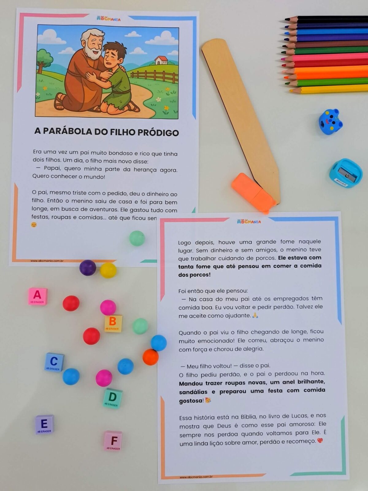 Historinhas Bíblicas Infantis para Ler e Ensinar Historinhas Bíblicas Infantis - A parábola do Filho Pródigo