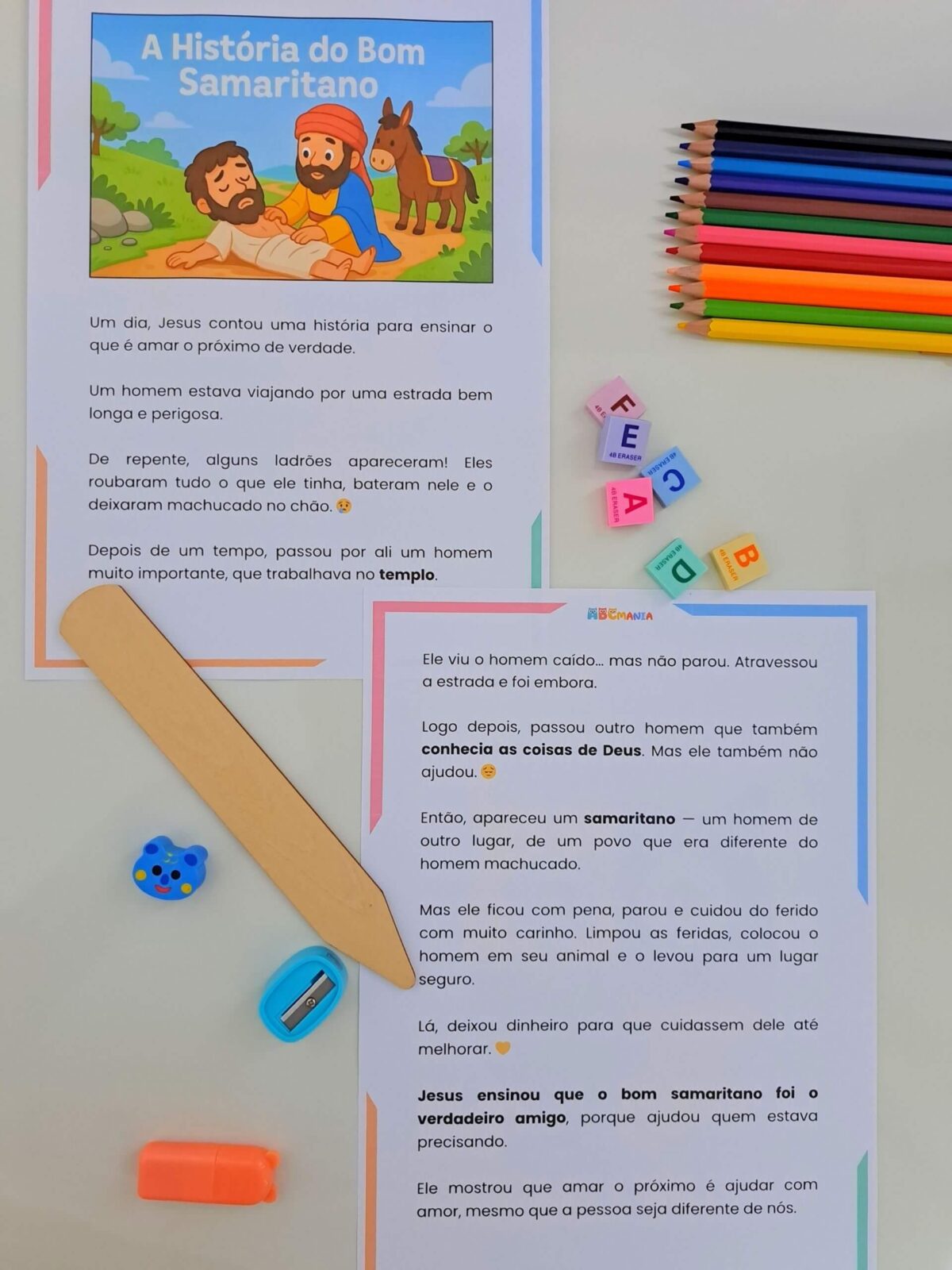 Historinhas Bíblicas Infantis para Ler e Ensinar Historinhas Bíblicas Infantis - História do Bom Samaritano
