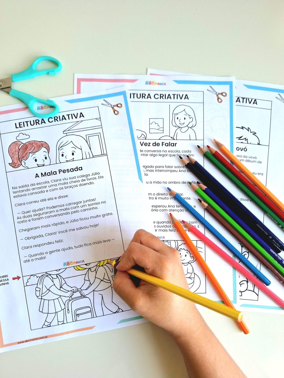 Leitura Criativa com Interpretação de Textos para Imprimir Leitura Criativa com Textos para Interpretação