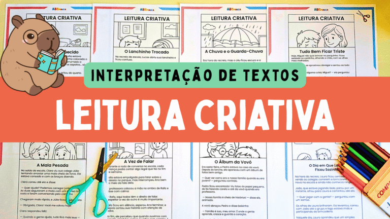 Leitura Criativa com Interpretação de Textos para Imprimir