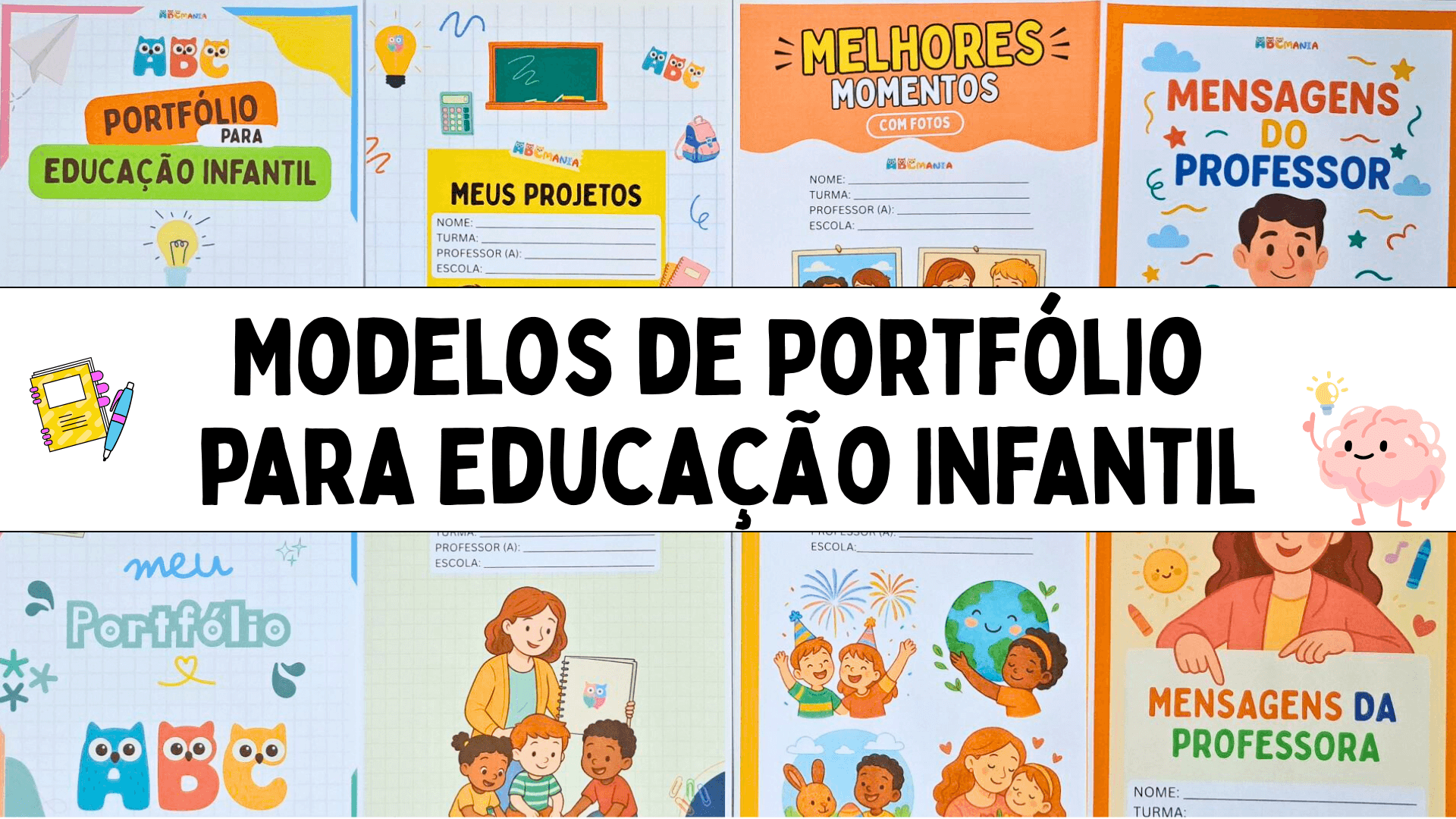 Modelos de Portfólio para Educação Infantil