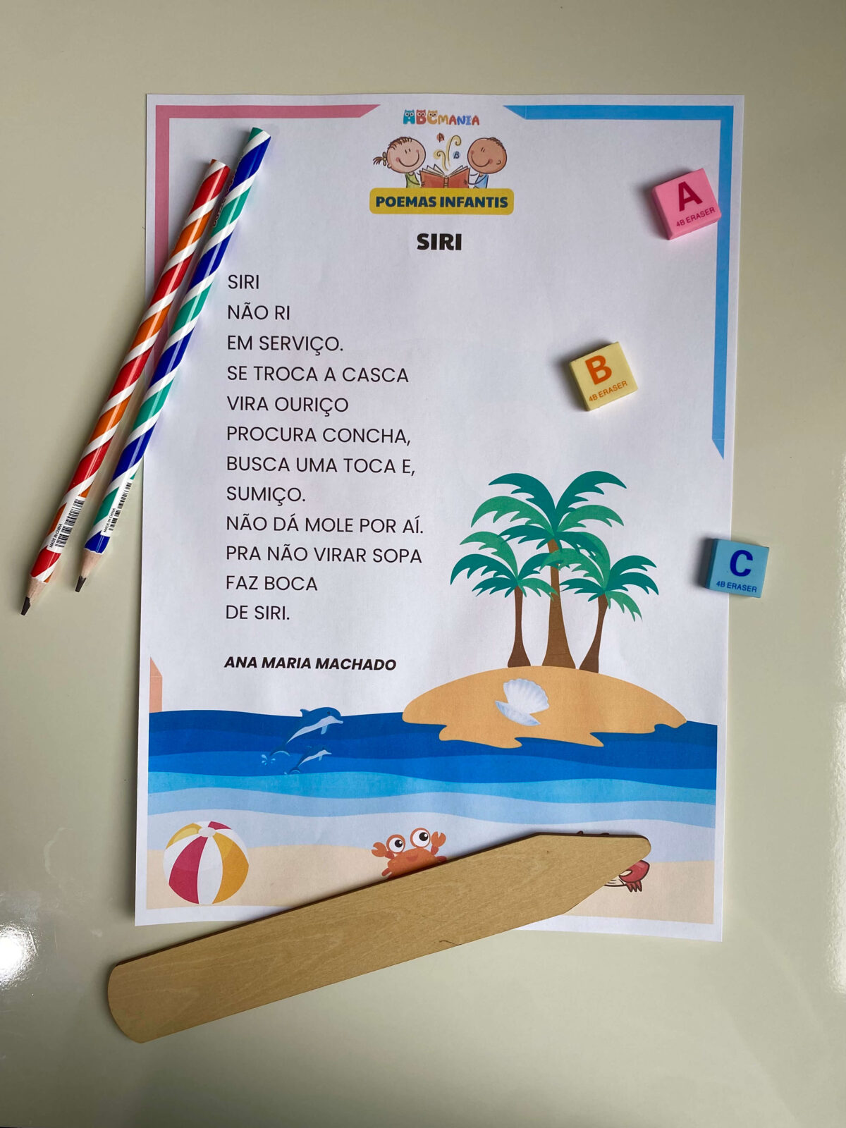 Poemas Infantis para Imprimir Poemas Infantis - Poema Infantil Siri de Ana Maria Machado