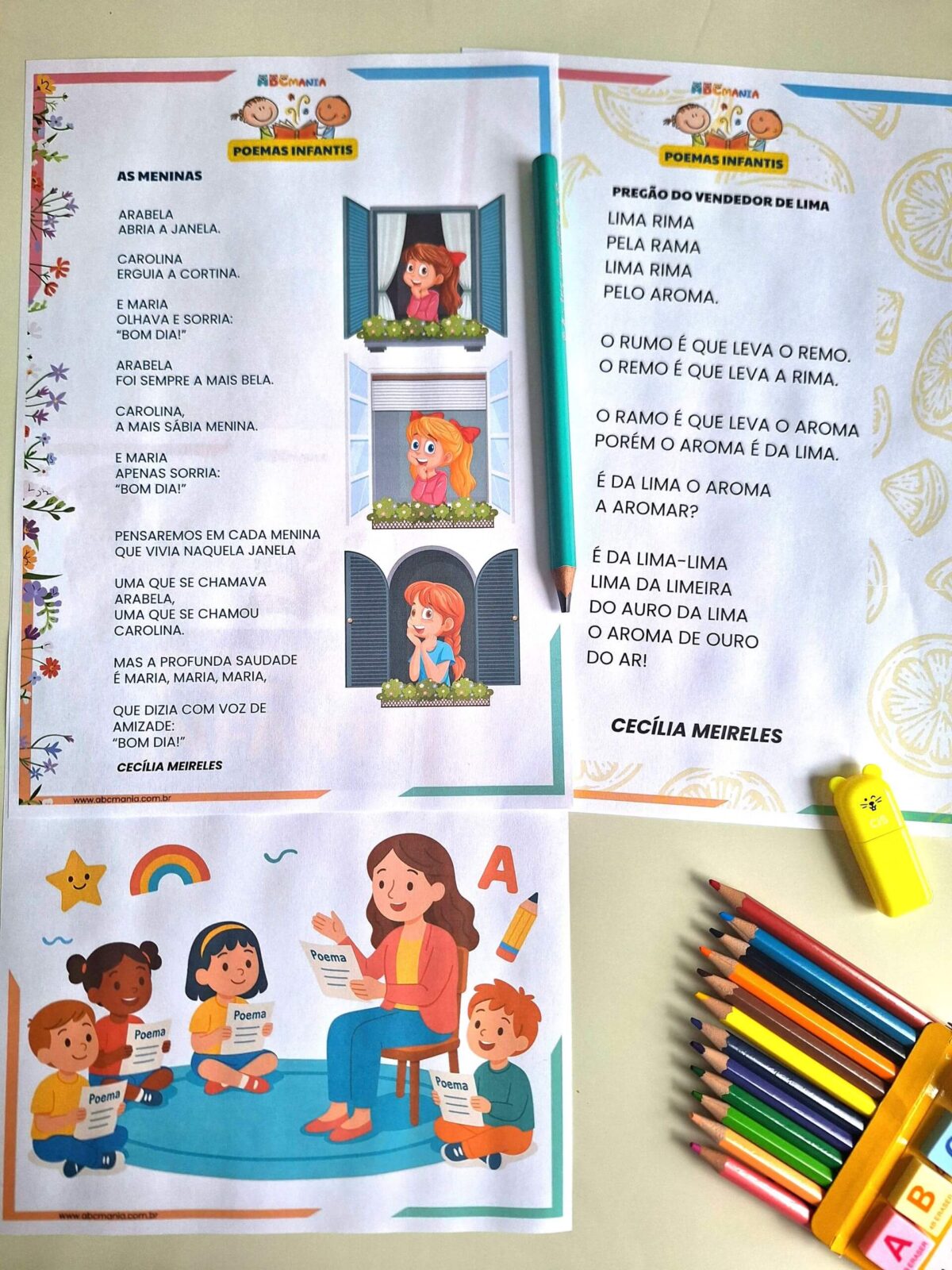 Poemas Infantis para Imprimir Poemas Infantis - Poesias Infantis de Cecília Meireles