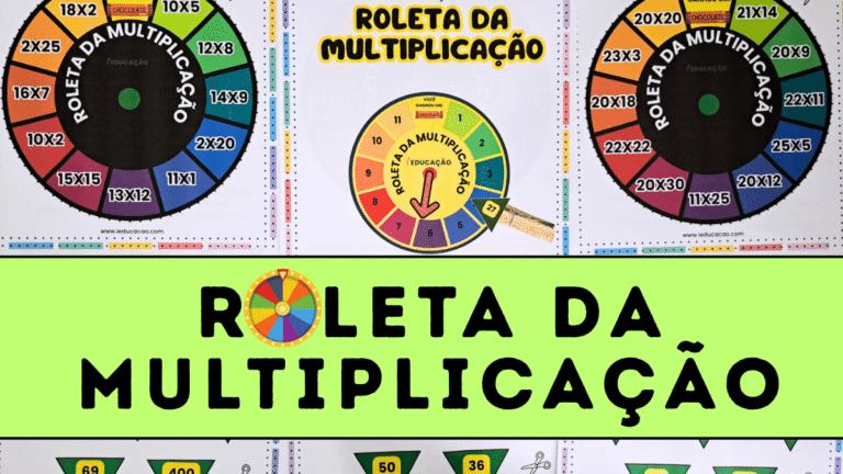 Roleta da Multiplicação para ensinar matemática e cálculos nos anos iniciais